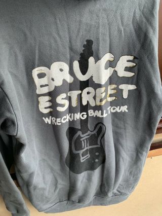 Bruce Springsteen Wrecking Ball Concert Tour Hoodie Hooded Sweatshirt Shirt Sz L