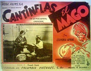 Mario Moreno Cantinflas: Magic El Mago Mexican Lobby Card 1948