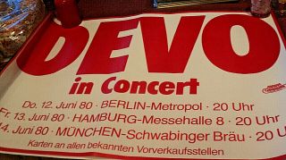 Devo In Concert Concert Poster Berlin Munich Hamburg Germany June 1980