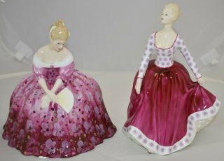 Royal Doulton Pottery Victoria And Fiona Porcelain Figurines
