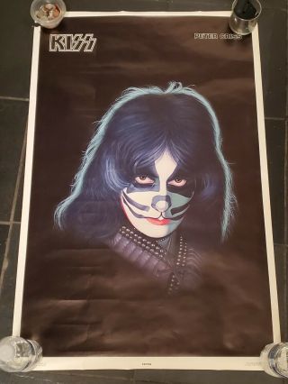 Vintage 1978 Kiss Peter Criss 34 " X 22 " Boutwell Inc Poster