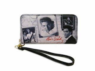 Elvis Presley Zipper Wallet With Picture Frames - Licensed