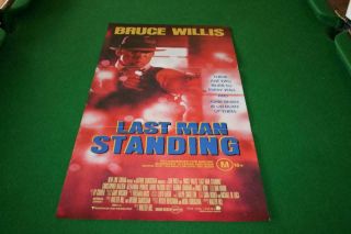 Last Man Standing Bruce Willis 1996 Aust Orig Daybill Movieposter Very Good Cond