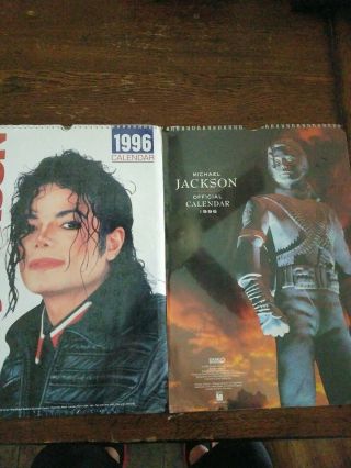 2 And (rare) 1996 Michael Jackson Calendars