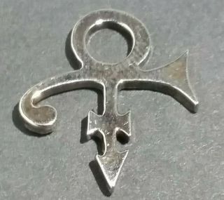 Prince Symbol Pin Brooch Lapel Tack Artist Formerly Known As Prince Silver Tone
