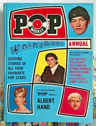 Vintage 1965 Pop Weekly Annual Hb Uk Beatles Rolling Stones Dusty Springfield,