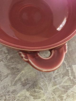 Fiestaware Rose Cream Soup Bowl Vintage Fiesta Handled Footed Bowl 5