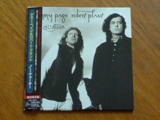 Led Zeppelin:jimmy Page Robert Plant: " No Quarter " Japan Mini - Lp Cd Phcr - 1592[qu