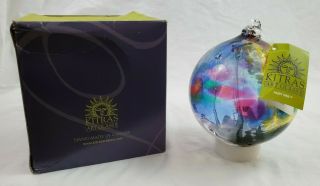Kitras - " Fairy Orb " Hand Blown Art Glass/ornament/garden/globe 6 Inch
