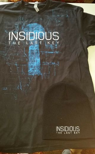 Insidious: The Last Key Promo T Shirt S Medium,  Hat/cap One Size Fits