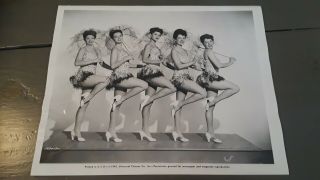 Leggy Chorus Showgirls Vintage Movies 1945 Universal Legs 8 " X10 " Photo