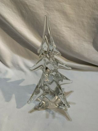 Vintage 25 Lead Crystal Christmas Tree 8” Art Glass Japan