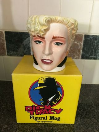 Vintage 1990 MADONNA as Breathless Mahoney Dick Tracy HUGE Face Mug 3