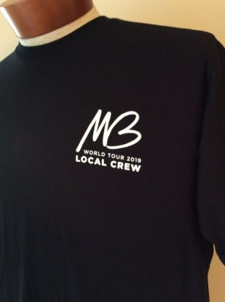 Michael Buble World Tour Local Crew T - Shirt Size Xl Black Never Worn