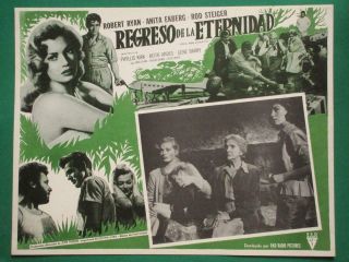 Robert Ryan Back To Eternity Anita Ekberg Rod Steiger Orig Mexican Lobby Card 4
