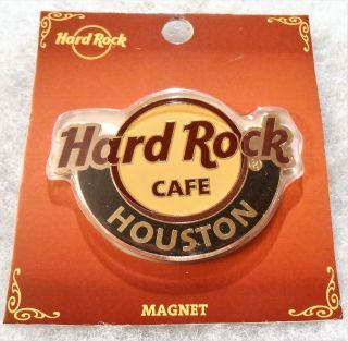 Hard Rock Cafe Houston Airport Classic Logo Magnet