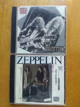 Vtg Led Zeppelin Rare Live 1969 & 1970 Concert 2 Audio Cd 