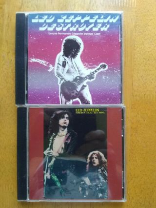 Vtg Led Zeppelin Rare Live Cleveland Oh 1975 Concert 2 Audio Cd 