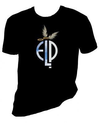 Emerson,  Lake And Palmer Halo And Angel Wing T Shirt,  Elp,  Greg Lake,  Sizes S - 6x