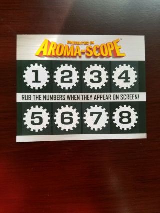 Spy Kids 4d Aroma Scope Card Collectible Movie Give Away