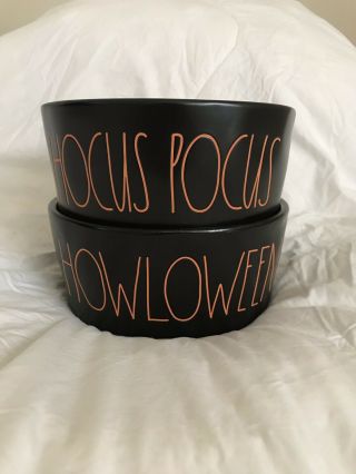 Rae Dunn Howloween And Hocus Pocus Dog Bowls