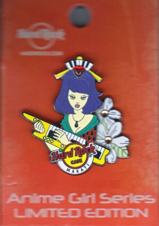 Hard Rock Cafe Pin: Makati Anime Girl Series Le100