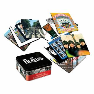 The Beatles Collectible 2019 Vandor 13 Pc Coaster Set With Collector Tin