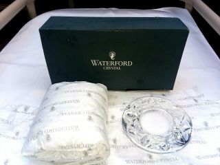 2 Nwt Waterford Crystal Loralee Votive Holders W/ Candles