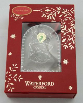 Waterford Crystal Christmas Ornament 2014 Holiday " Twas Night Before Xmas "
