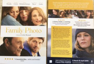 Promotional Flyer Family Photo Vanessa Paradis,  Camille Cottin Not A Dvd