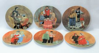 6 Guy Buffet Tuscan Storefronts 8 " Salad Plates Fine Porcelain Made In Germany