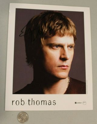 Autographed 8x10 Rob Thomas Promo Photo Signed Matchbook 20 Gift Htf Rare Hot