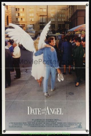 Date With An Angel Movie Poster 27x41 Folded Phoebe Cates 1987