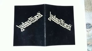 Judas Priest 1981 Tour Program Point Of Entry Concert Brochure Rock Heavy Metal