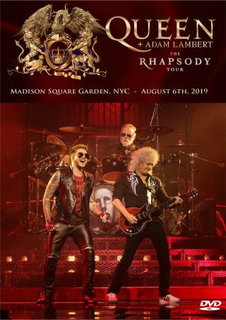 Queen,  Adam Lambert The Rhapsody Tour 2019 In York Unofficial Dvd