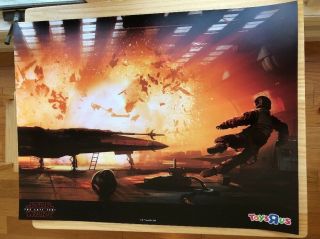 Toys R Us Exclusive Star Wars The Last Jedi Movie Poster 18” X 24”