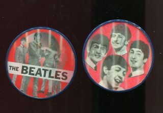 1964 The Beatles John Paul Ringo George Vari Vue Flicker Flasher Pinback Button
