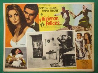 Sophia Loren More Than A Miracle Sexy Breasts Omar Sharif Mexican Lobby Card 1