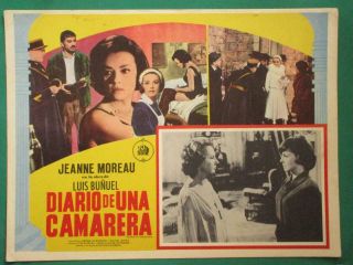 Bunuel Diary Of A Chambermaid Luis BuÑuel Jeanne Moreau Mexican Lobby Card 2
