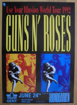 Guns N Roses,  Soundgarden Concert Poster 
