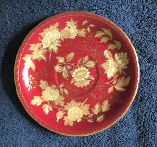 Wedgwood Tonquin Ruby 6 " Saucer For Footed Cup.