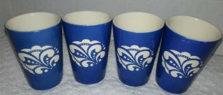 Vintage Ditmar Urbach,  Art Deco Porcelain Juice Glasses - Czechoslovakia - 4
