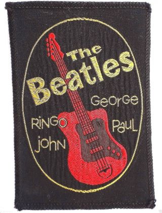 Beatles Nems & Fan Club Approved Uk Embroidered Cloth Patch Badge