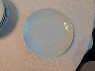 Royal Doulton Gordon Ramsay Maze 6 salad plates aqua blue 8 3/4 inch stoneware 5