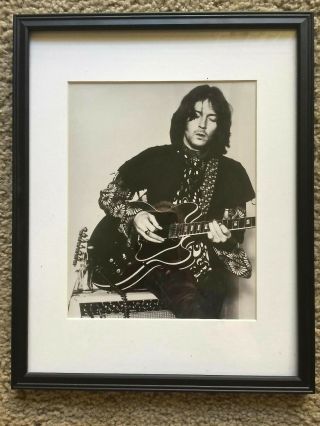 Eric Clapton Vintage Framed Classic Photo B&w