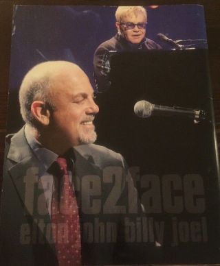Billy Joel Elton John Face 2 Face Tour Concert Program 2010 Rare