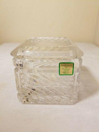 Vintage Marquis By Waterford Crystal Square Lidded Trinket Box