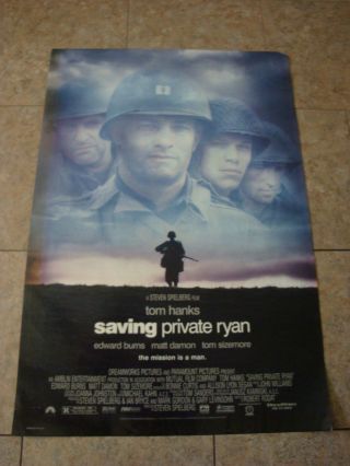 Saving Private Ryan - Movie Poster With Tom Hanks