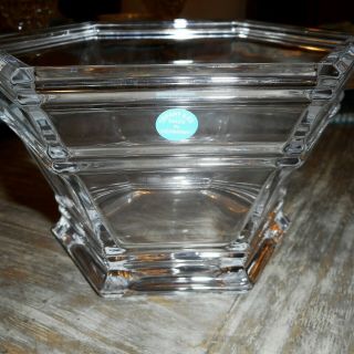 NIB Authentic TIFFANY & CO.  Crystal Glass Bowl Candy Dish Heavy 6.  5 