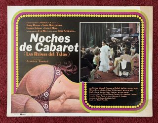 Sasha Montenegro Sexy Noches De Cabaret Las Reinas Del Talon Lobby Card 1977